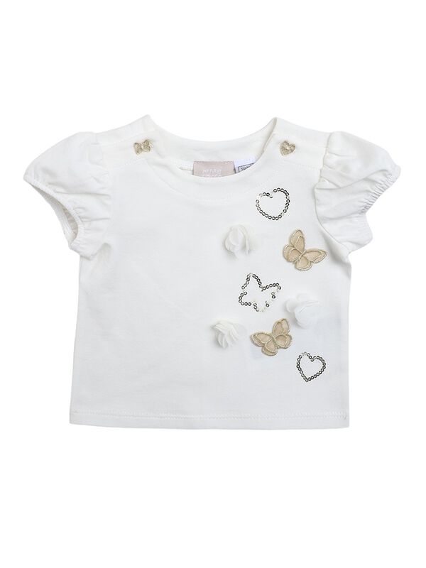 Girls Bronze Short Sleeve Printed T- Shirt image number 0